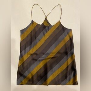 T by Alexander Wang 100% Silk Striped Tank
